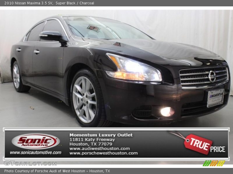 Super Black / Charcoal 2010 Nissan Maxima 3.5 SV