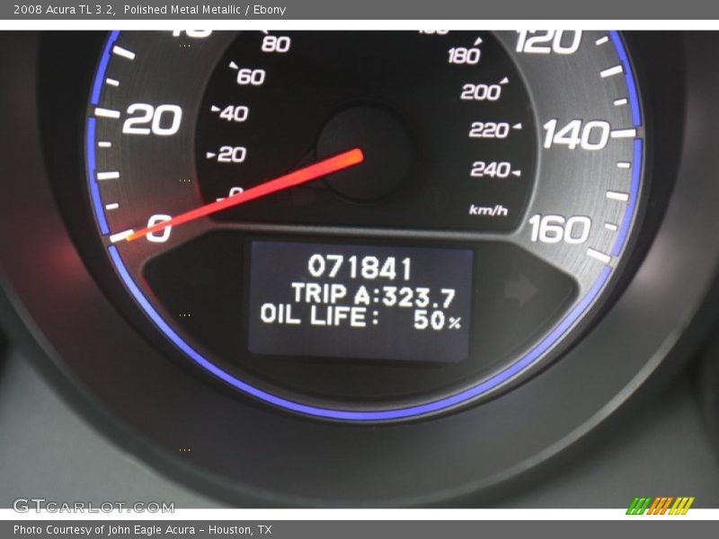 Polished Metal Metallic / Ebony 2008 Acura TL 3.2