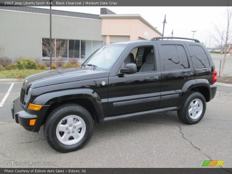 Black Clearcoat / Medium Slate Gray 2007 Jeep Liberty Sport 4x4