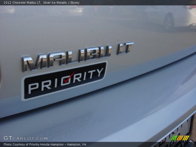 Silver Ice Metallic / Ebony 2012 Chevrolet Malibu LT