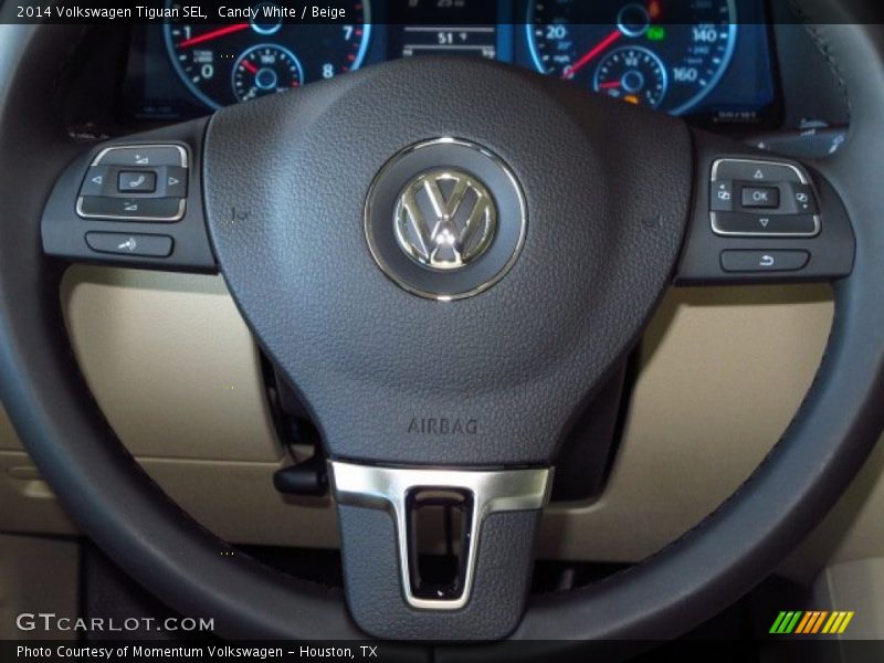 Candy White / Beige 2014 Volkswagen Tiguan SEL