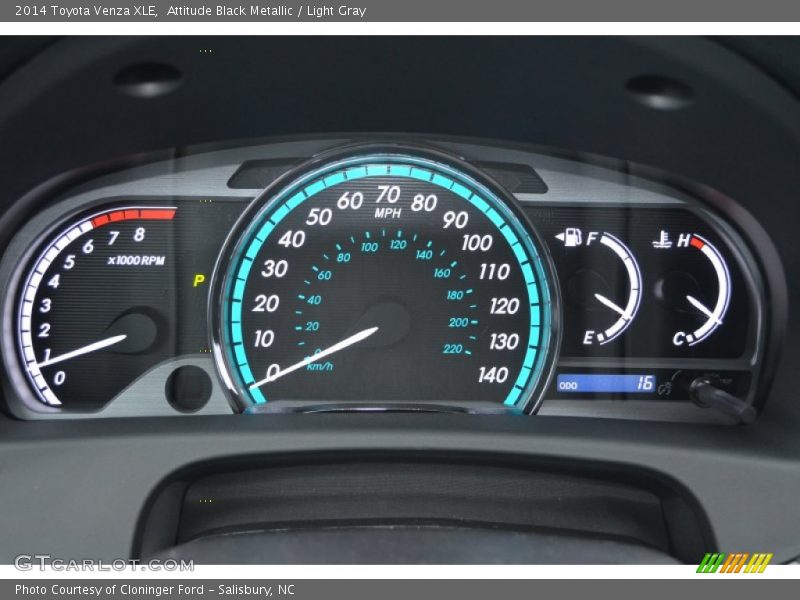 Attitude Black Metallic / Light Gray 2014 Toyota Venza XLE