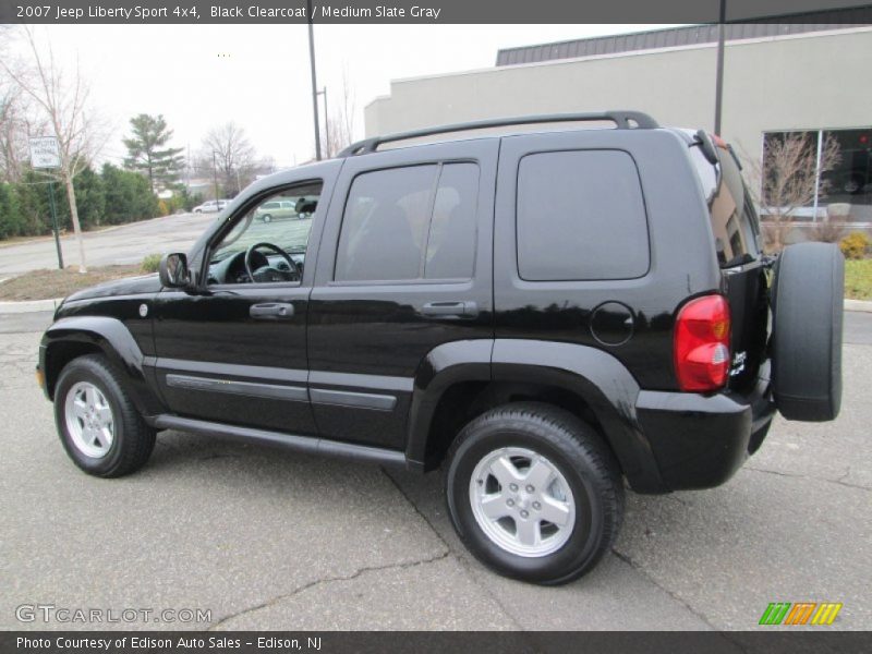 Black Clearcoat / Medium Slate Gray 2007 Jeep Liberty Sport 4x4