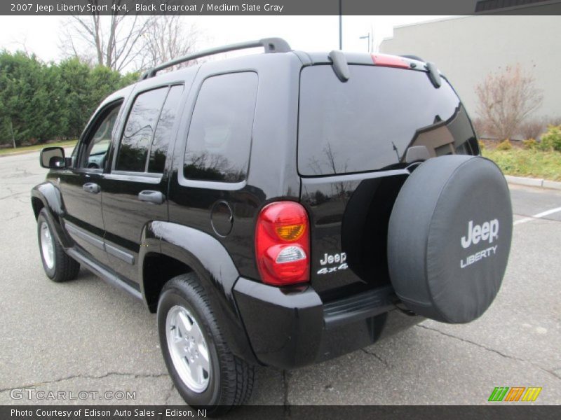 Black Clearcoat / Medium Slate Gray 2007 Jeep Liberty Sport 4x4
