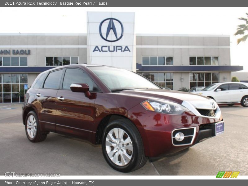 Basque Red Pearl / Taupe 2011 Acura RDX Technology