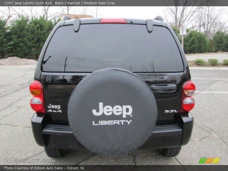 Black Clearcoat / Medium Slate Gray 2007 Jeep Liberty Sport 4x4