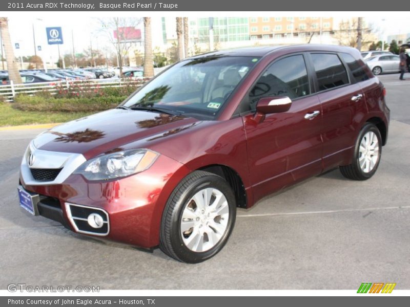Basque Red Pearl / Taupe 2011 Acura RDX Technology
