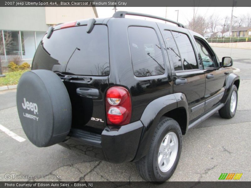 Black Clearcoat / Medium Slate Gray 2007 Jeep Liberty Sport 4x4