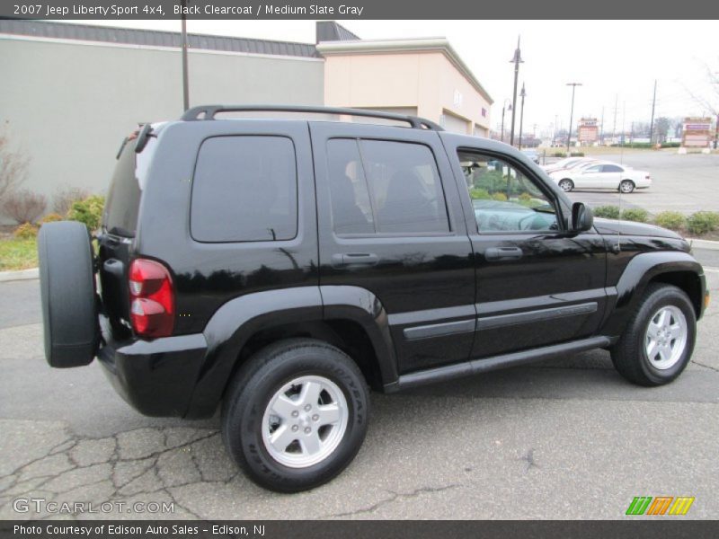 Black Clearcoat / Medium Slate Gray 2007 Jeep Liberty Sport 4x4