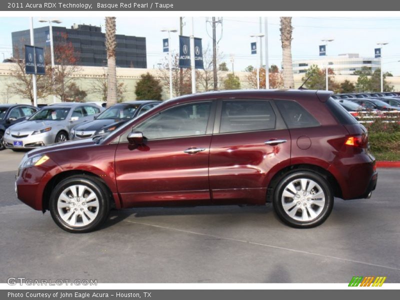 Basque Red Pearl / Taupe 2011 Acura RDX Technology