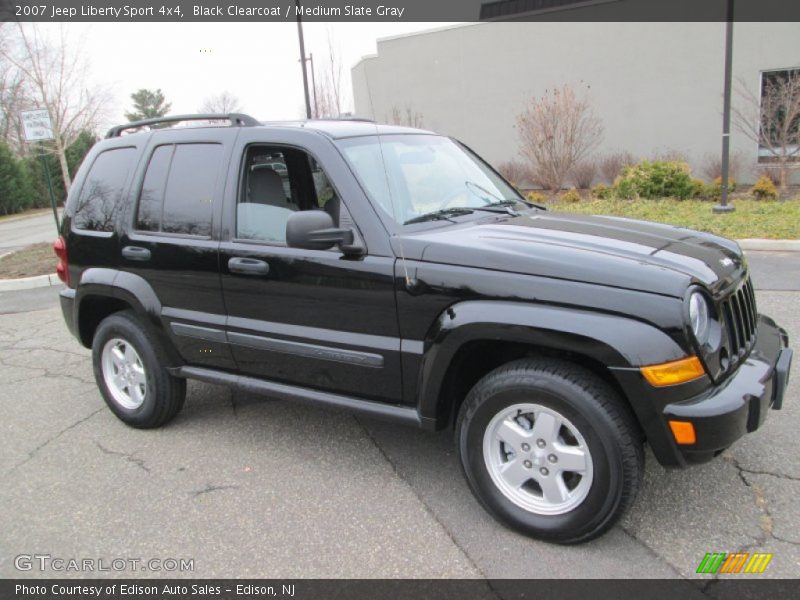 Black Clearcoat / Medium Slate Gray 2007 Jeep Liberty Sport 4x4