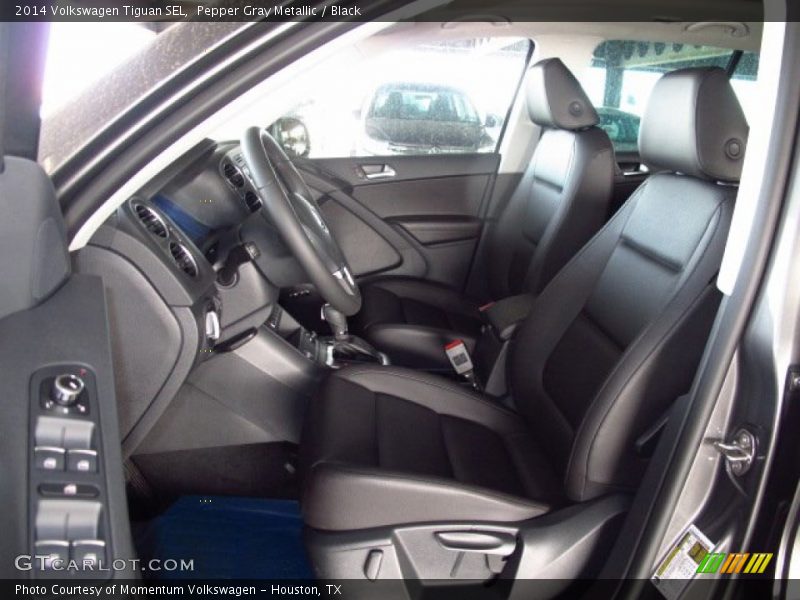 Pepper Gray Metallic / Black 2014 Volkswagen Tiguan SEL