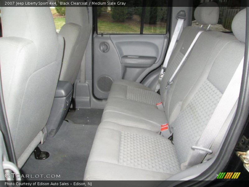 Black Clearcoat / Medium Slate Gray 2007 Jeep Liberty Sport 4x4