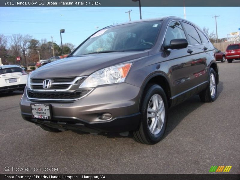 Urban Titanium Metallic / Black 2011 Honda CR-V EX