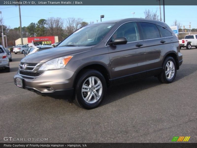 Urban Titanium Metallic / Black 2011 Honda CR-V EX