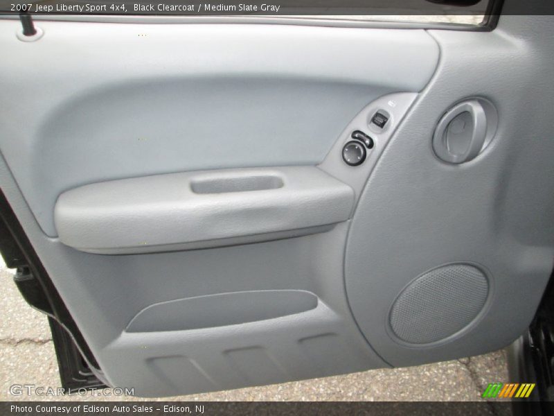 Black Clearcoat / Medium Slate Gray 2007 Jeep Liberty Sport 4x4