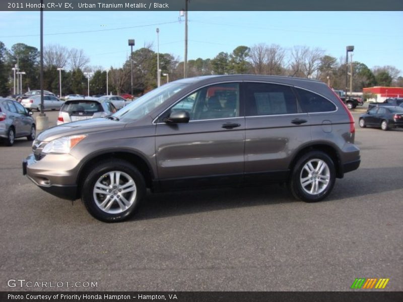 Urban Titanium Metallic / Black 2011 Honda CR-V EX