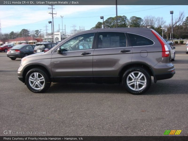 Urban Titanium Metallic / Black 2011 Honda CR-V EX