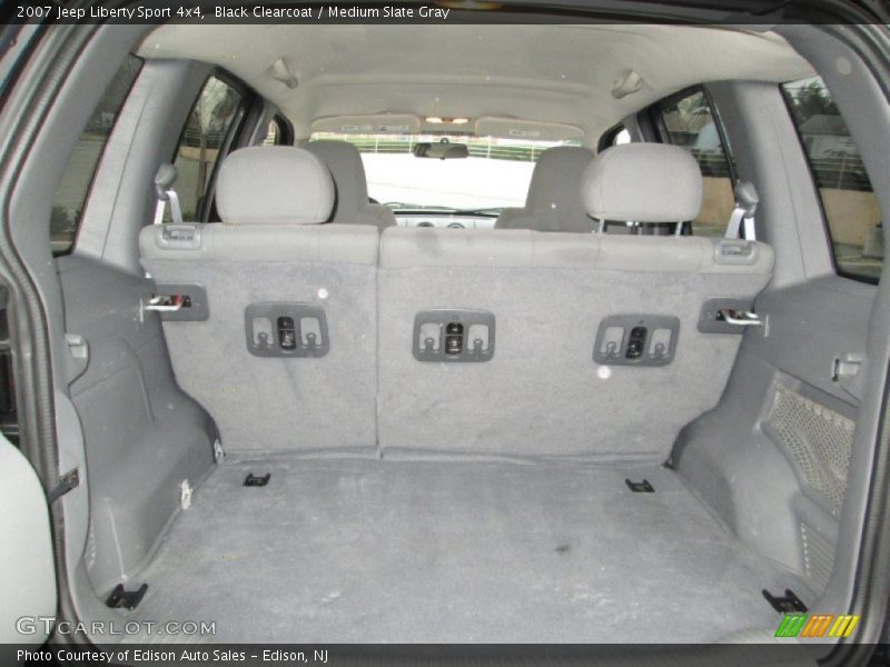 Black Clearcoat / Medium Slate Gray 2007 Jeep Liberty Sport 4x4