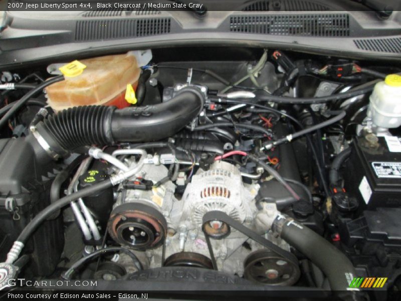 Black Clearcoat / Medium Slate Gray 2007 Jeep Liberty Sport 4x4