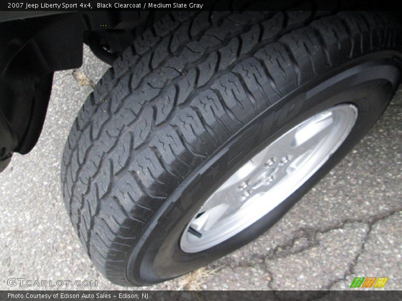 Black Clearcoat / Medium Slate Gray 2007 Jeep Liberty Sport 4x4