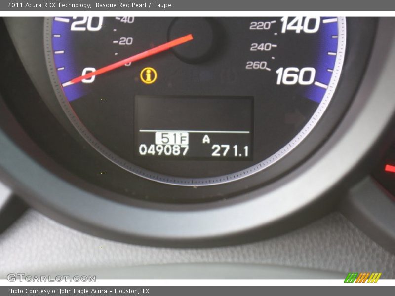 Basque Red Pearl / Taupe 2011 Acura RDX Technology