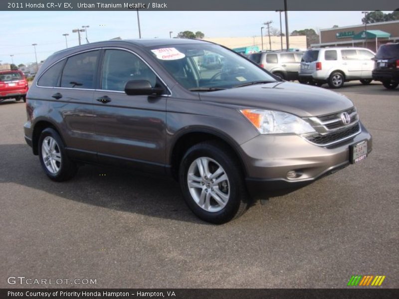 Urban Titanium Metallic / Black 2011 Honda CR-V EX