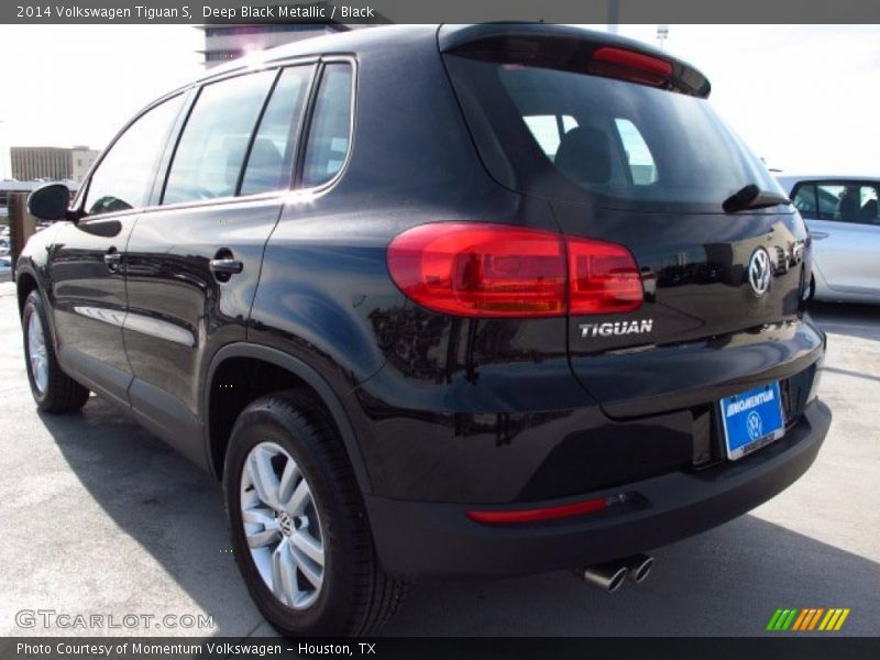 Deep Black Metallic / Black 2014 Volkswagen Tiguan S