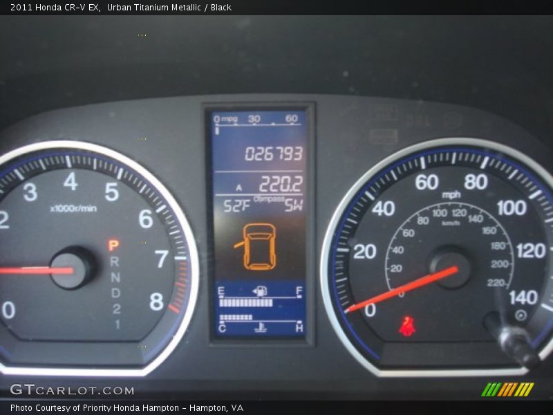 Urban Titanium Metallic / Black 2011 Honda CR-V EX