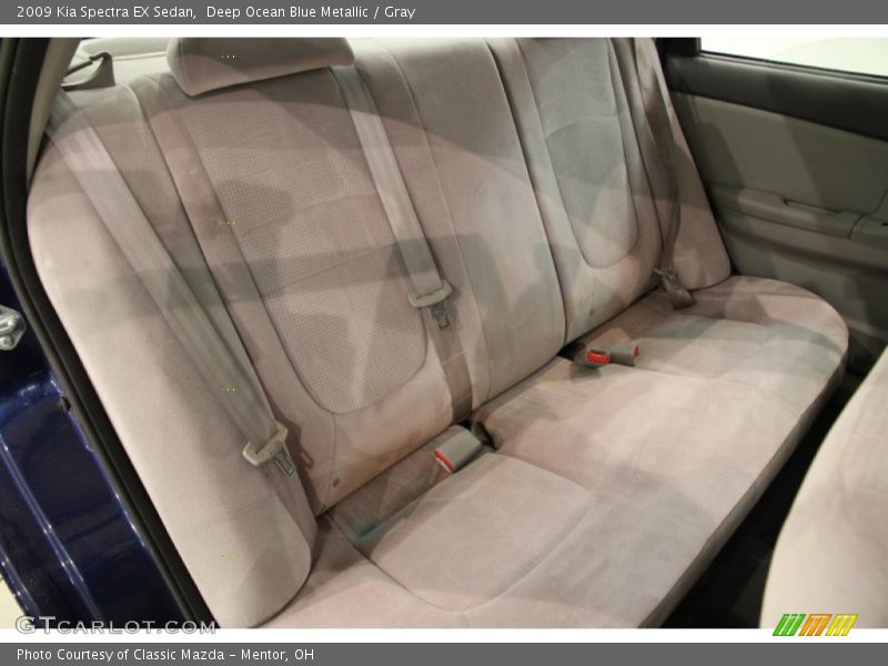 Deep Ocean Blue Metallic / Gray 2009 Kia Spectra EX Sedan