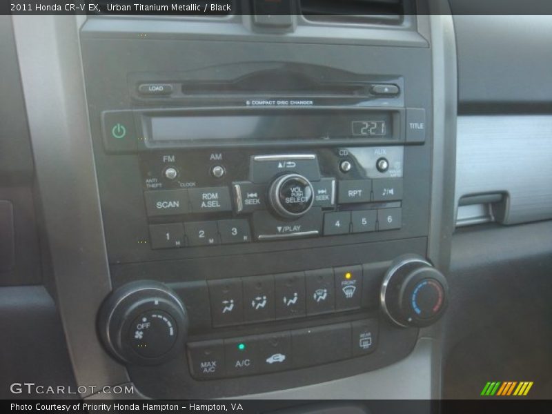 Urban Titanium Metallic / Black 2011 Honda CR-V EX