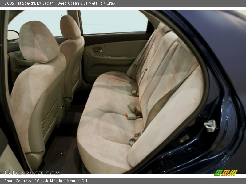 Deep Ocean Blue Metallic / Gray 2009 Kia Spectra EX Sedan