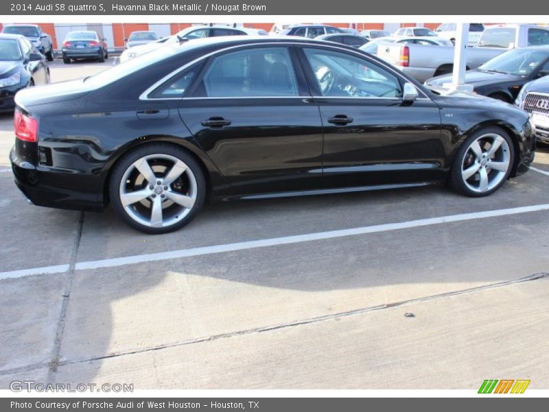 Havanna Black Metallic / Nougat Brown 2014 Audi S8 quattro S