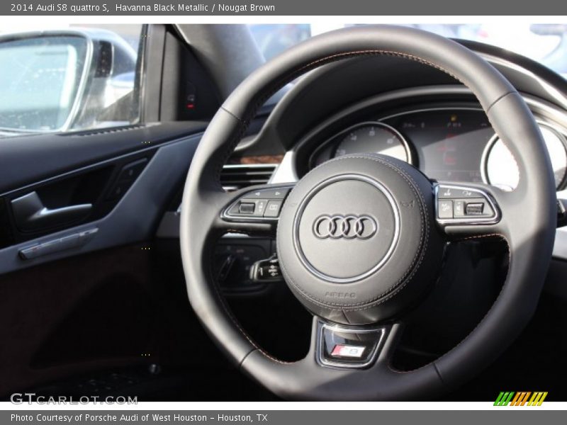 Havanna Black Metallic / Nougat Brown 2014 Audi S8 quattro S