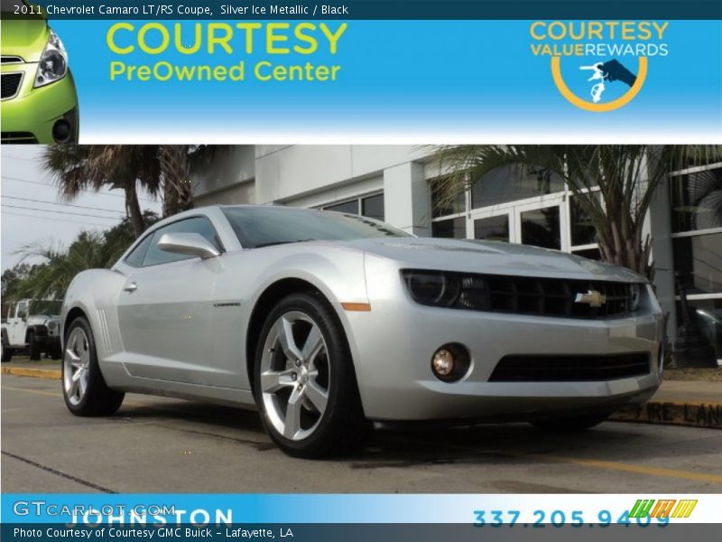 Silver Ice Metallic / Black 2011 Chevrolet Camaro LT/RS Coupe