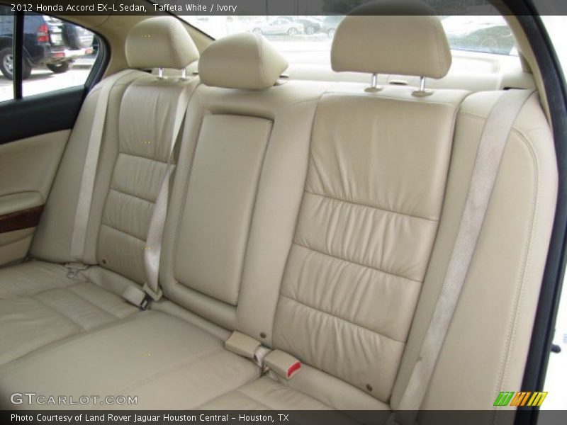 Rear Seat of 2012 Accord EX-L Sedan