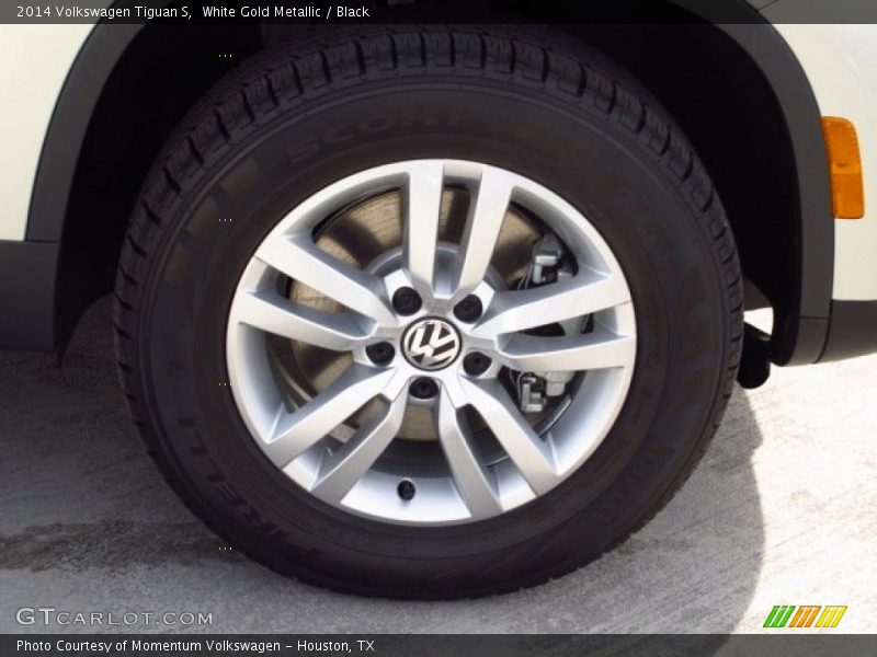 White Gold Metallic / Black 2014 Volkswagen Tiguan S