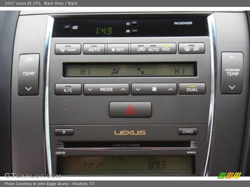 Black Onyx / Black 2007 Lexus ES 350