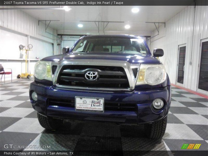 Indigo Ink Pearl / Taupe 2007 Toyota Tacoma V6 SR5 PreRunner Double Cab