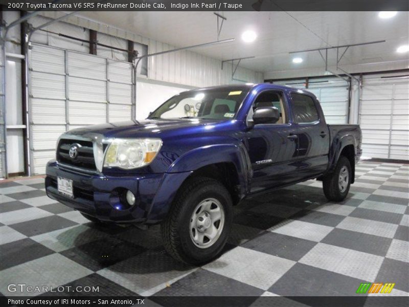 Indigo Ink Pearl / Taupe 2007 Toyota Tacoma V6 SR5 PreRunner Double Cab