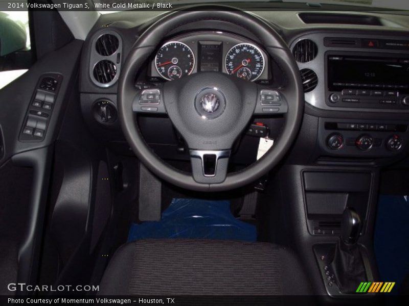 White Gold Metallic / Black 2014 Volkswagen Tiguan S