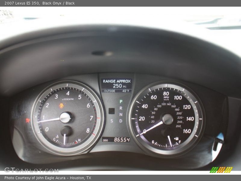 Black Onyx / Black 2007 Lexus ES 350