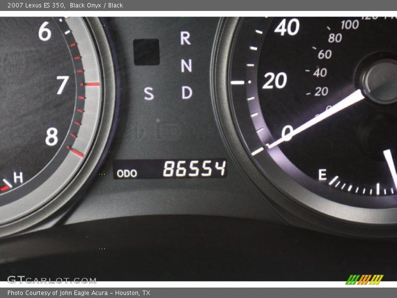 Black Onyx / Black 2007 Lexus ES 350