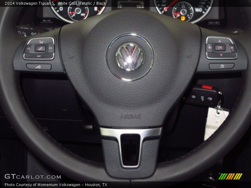 White Gold Metallic / Black 2014 Volkswagen Tiguan S