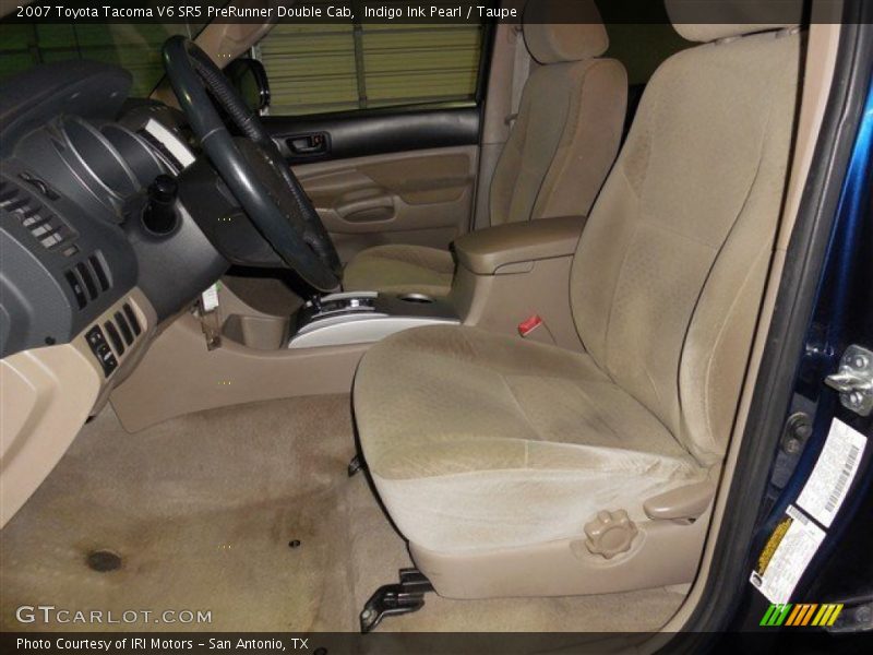 Indigo Ink Pearl / Taupe 2007 Toyota Tacoma V6 SR5 PreRunner Double Cab