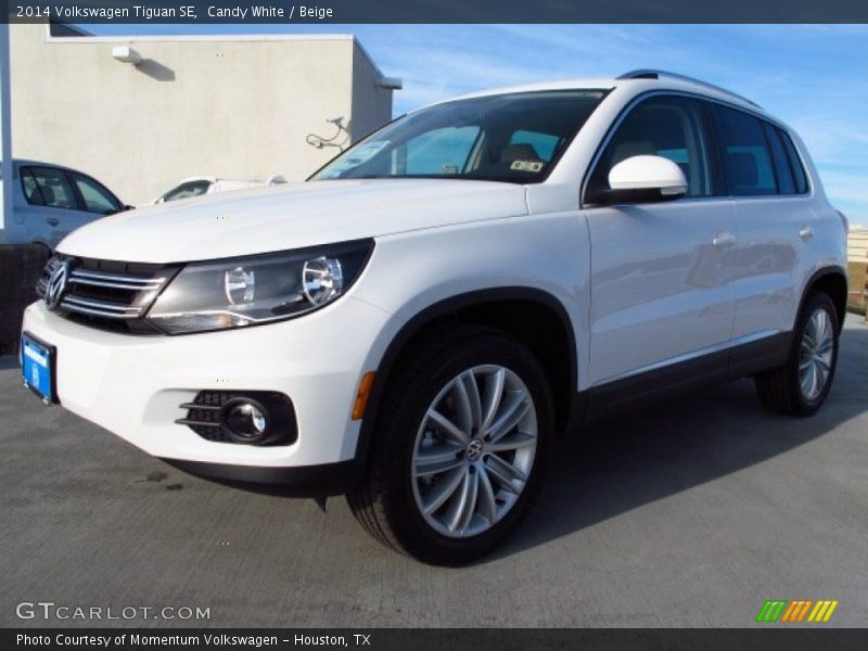 Candy White / Beige 2014 Volkswagen Tiguan SE