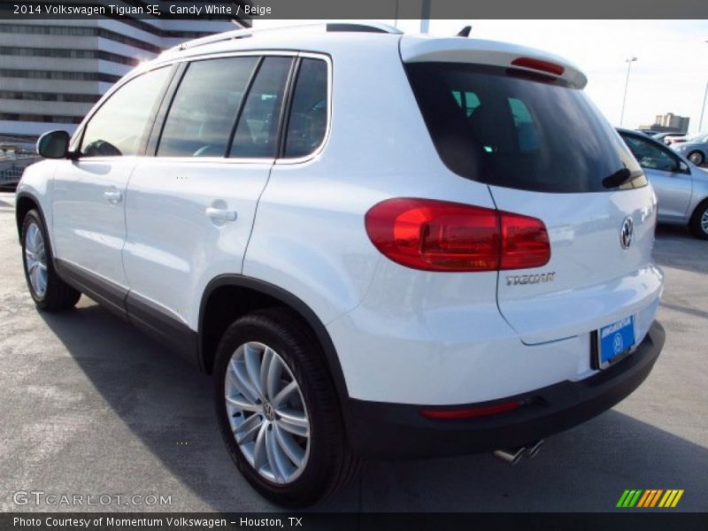 Candy White / Beige 2014 Volkswagen Tiguan SE
