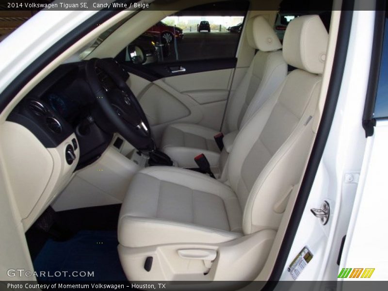 Candy White / Beige 2014 Volkswagen Tiguan SE