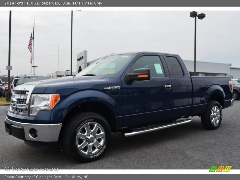 Blue Jeans / Steel Grey 2014 Ford F150 XLT SuperCab