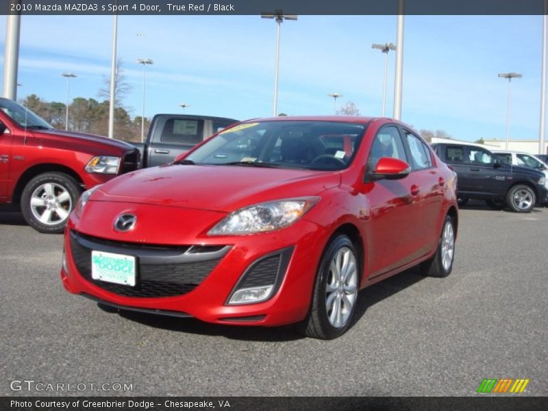 True Red / Black 2010 Mazda MAZDA3 s Sport 4 Door